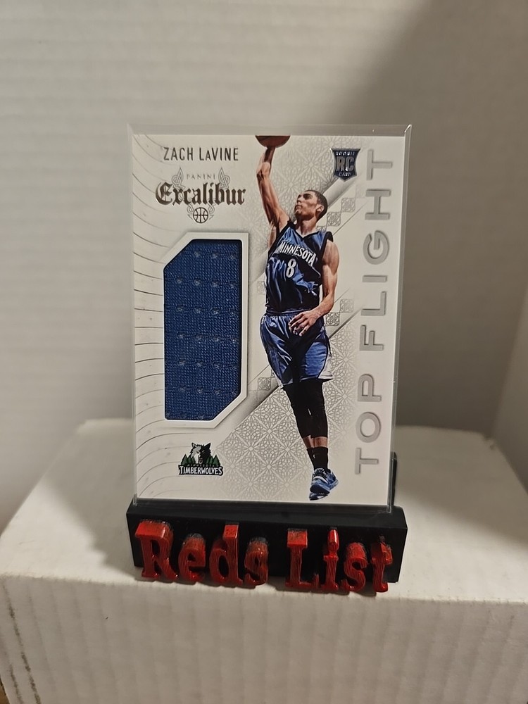 2014-15 Panini Excalibur Top Flight Rookie-Jersey Zach LaVine #46 Chicago Bulls