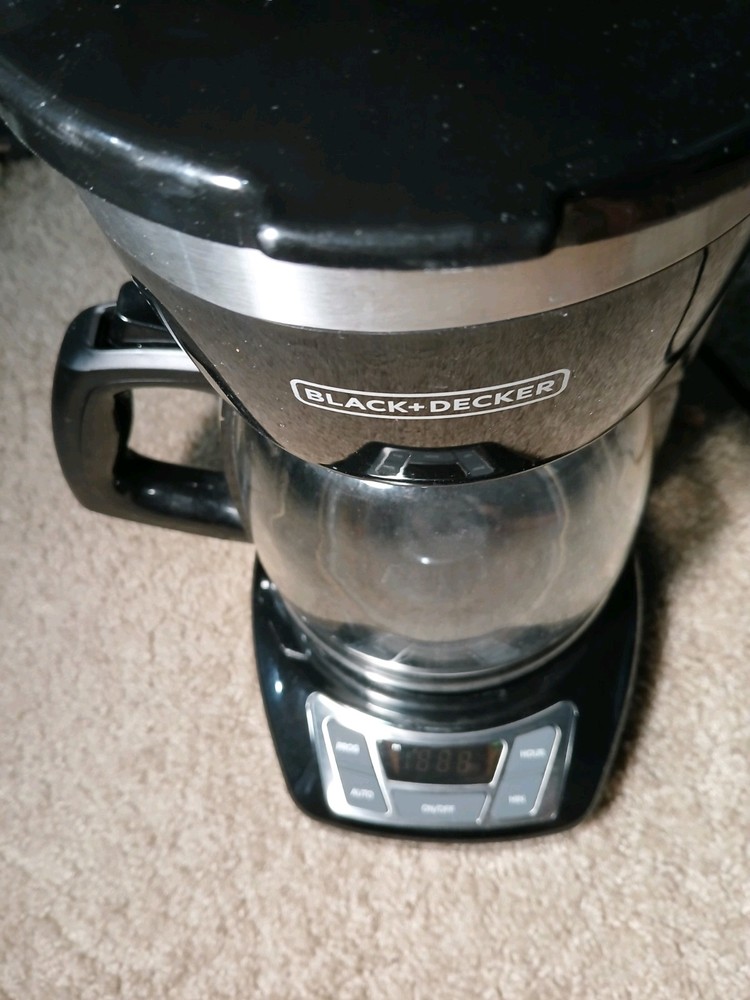 Programmable 12-Cup Black+Decker Coffee Maker with Digital Control and Keep Warm