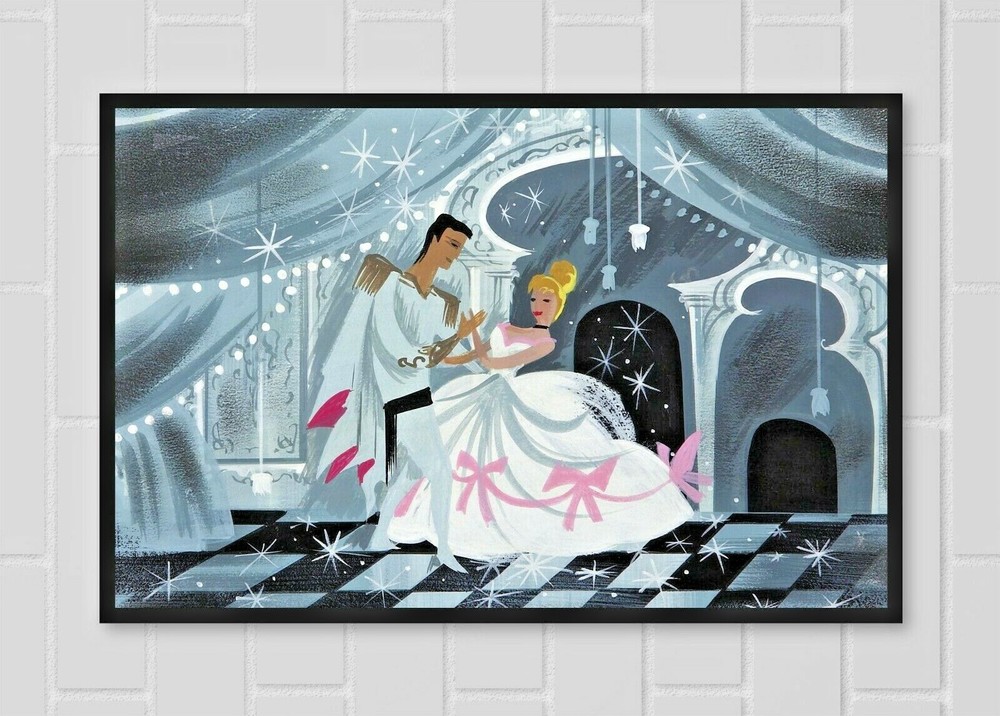 Cinderella Prince Charming Wedding Dance Mary Blair Art Poster
