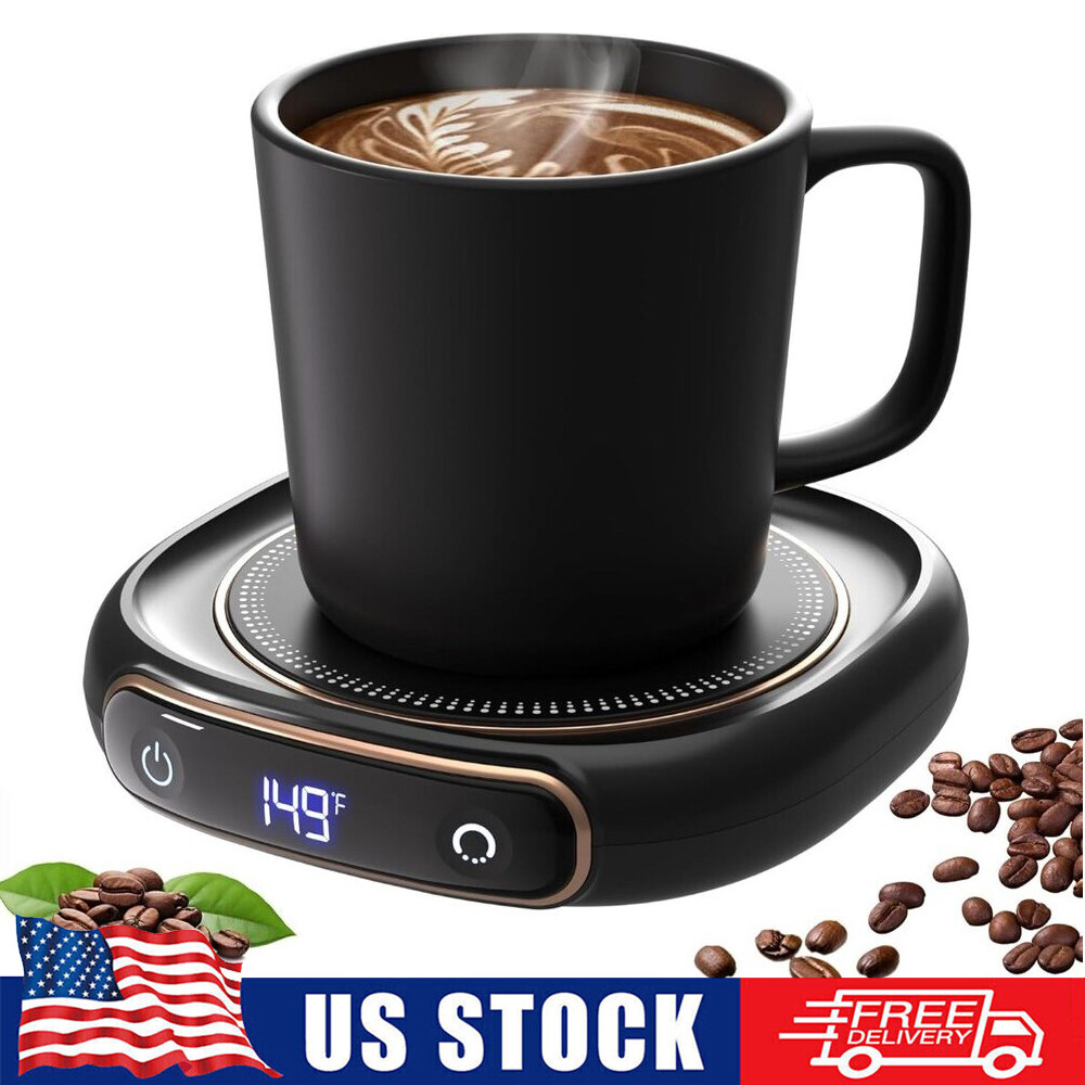 Coffee Mug Warmer with 3 Temp Settings & Auto Shut Off  