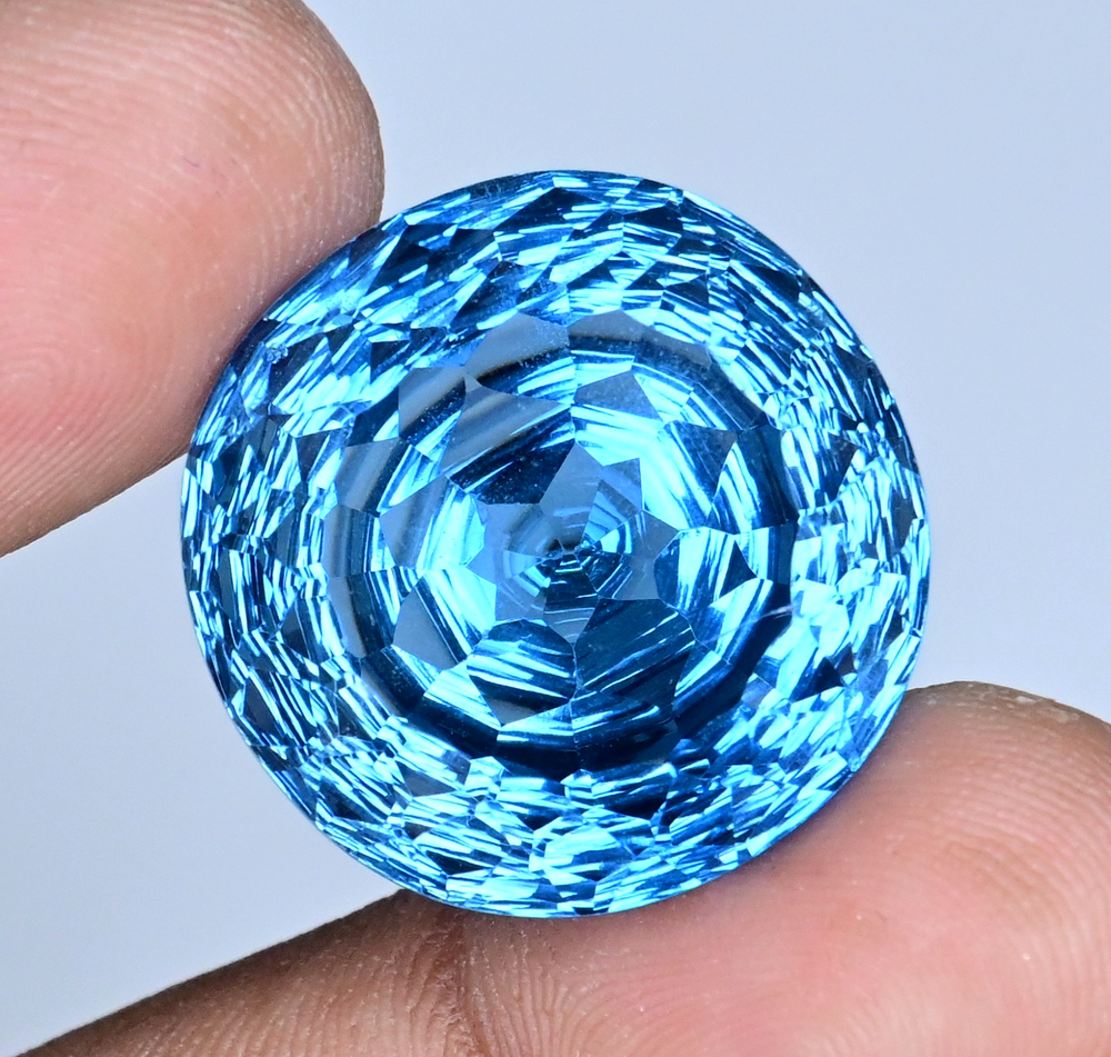 48.35 Ct Natural Paraiba Tourmaline Neon Blue Copper Flawless Loose Gemstone