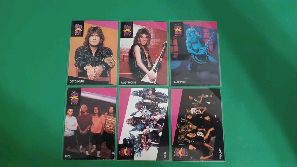1991 Pro Set Super Stars Musicards Lot Of 66 Thrash Hair Rock Metal Ozzy Kiss