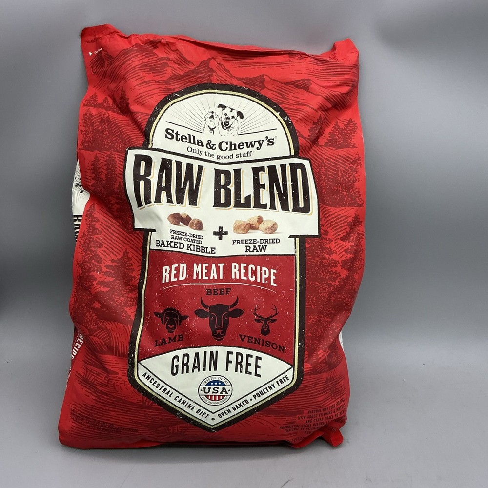 Stella & Chewy's Raw Blend Red meat Dog Food 10lb Bag Exp 11/26