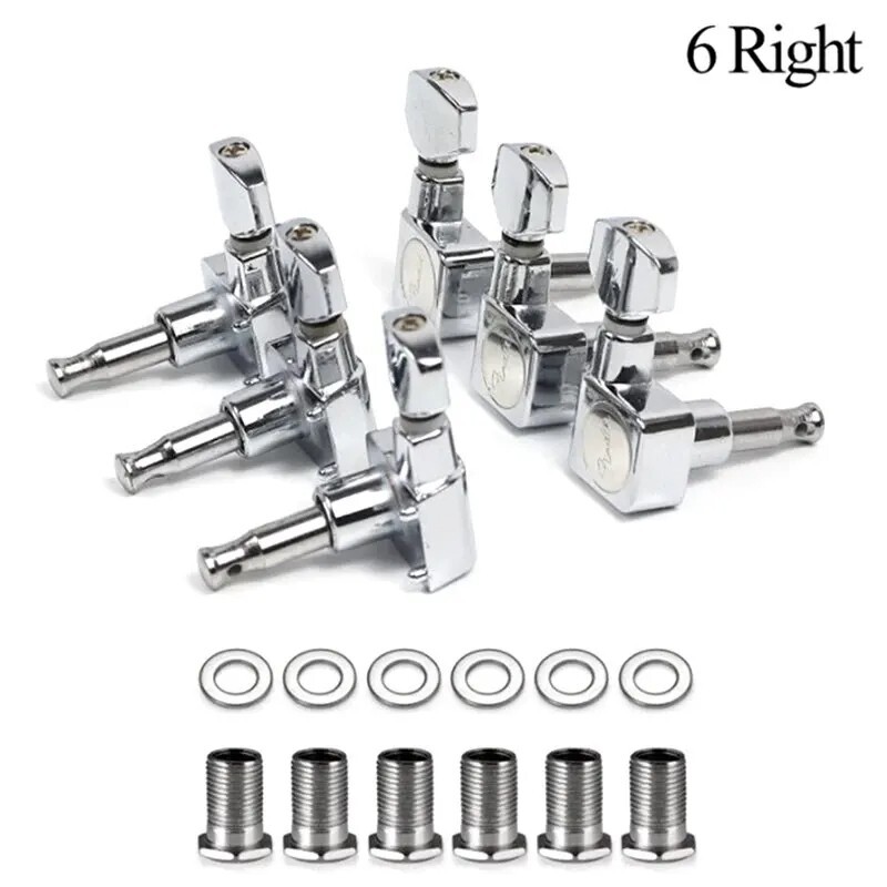 Electric Guitar Pegs Keys Tuners Stratocaster Telecaster for Fender 6 Right Chrm