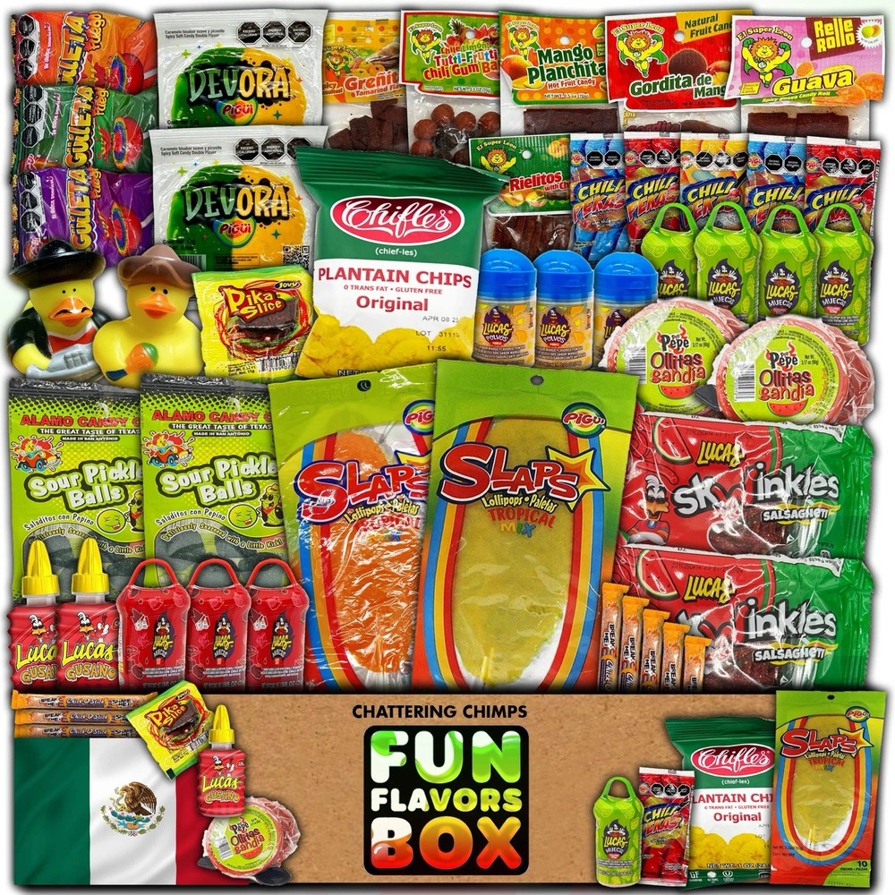 Spicy Sweet Sour Mexican Candy Variety Pack Assortment Snacks