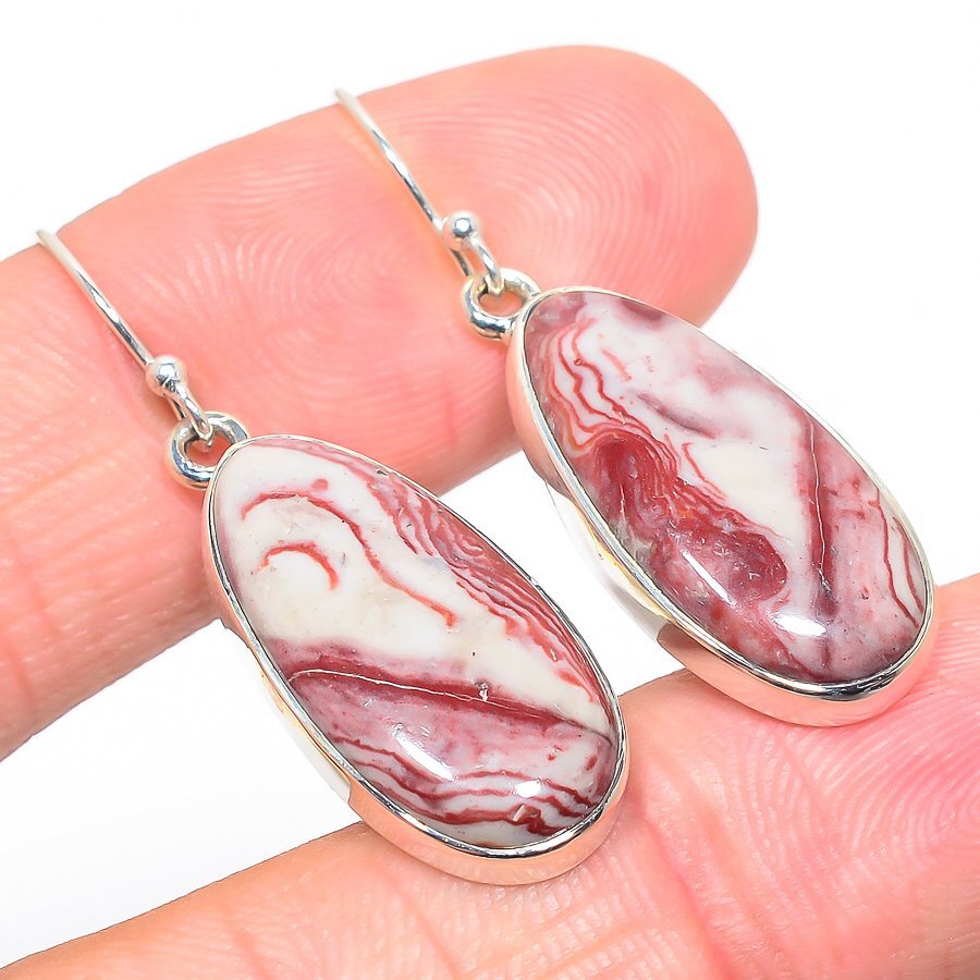 Natural Rosetta Jasper Gemstone 925 Sterling Silver 1.75