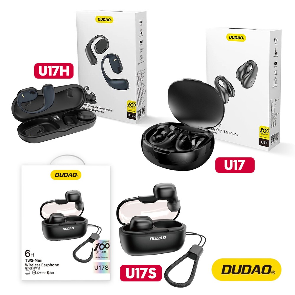 Bluetooth Wireless Earbuds Ear Clip Headphones Sport Headset U17S / U17 / U17H