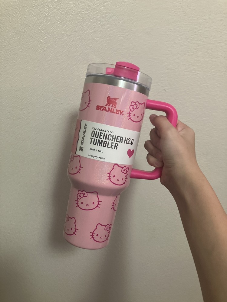 Hello Kitty Stanley 40oz Tumbler Cup Pink Limited Edition