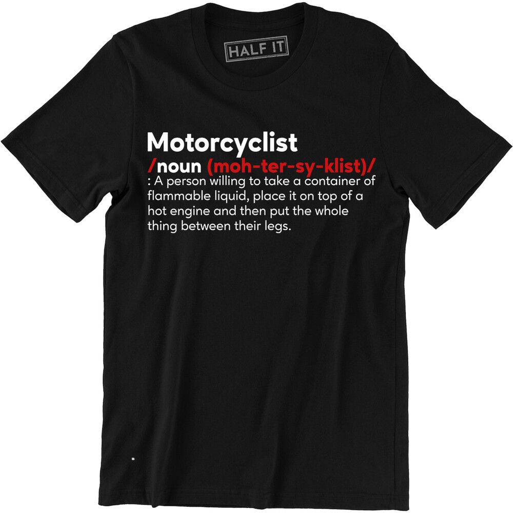 Men's Motorcyclist Noun T-shirt - Funny Motorbike Fathers Dad Biker Gift Tee