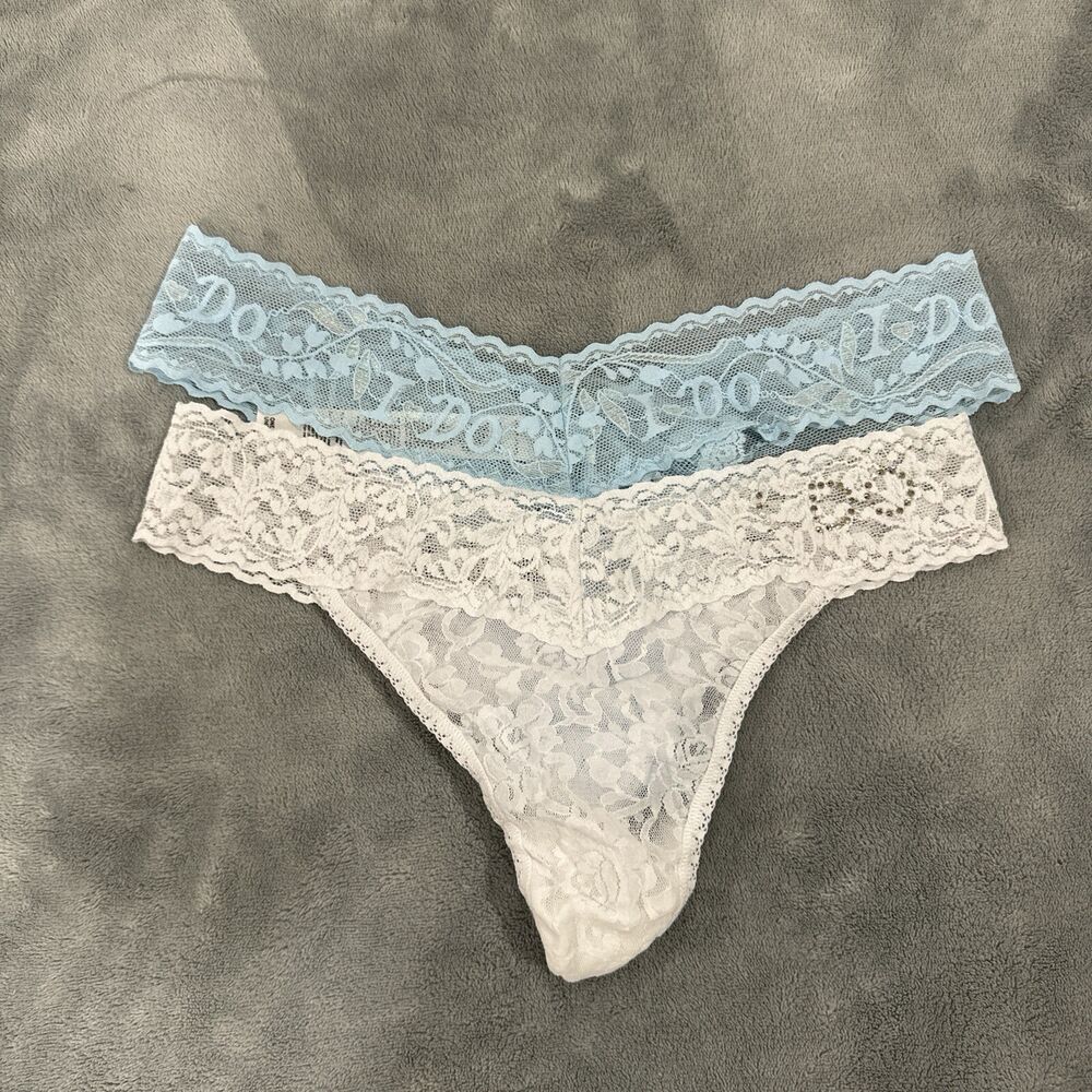 Hanky Panky Women Original Rise Thong Bridal I Do Thong Set of 2