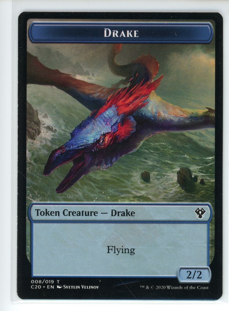 DRAKE // GOBLIN WARRIOR DOUBLE-SIDED TOKEN Commander 2020 #8//17 C20(LP)(MTG)