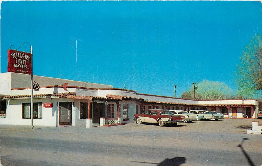 1950s Wilcox Arizona Inn Motel occupation autos Phoenix Specialty 25-6777