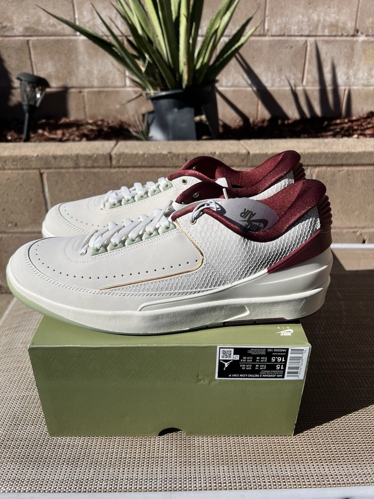 Air Jordan 2 Retro Low 'Year of the Dragon' CNY (HM0358-100) Men’s Size 15