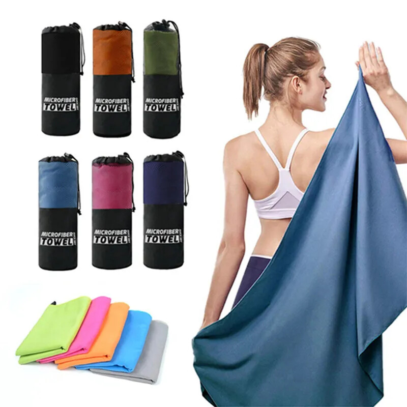 Quick-Dry Super Absorbent Microfiber Sport Beach Towel Portable Lightweight