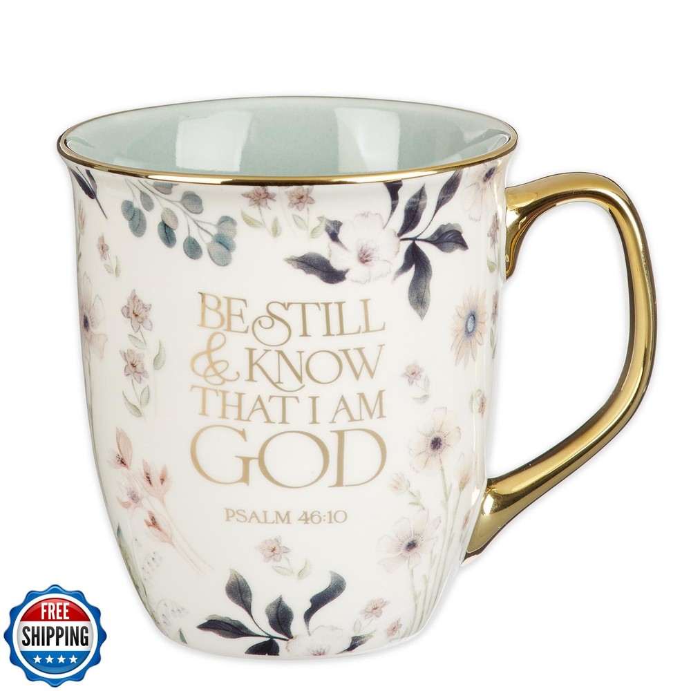 Christian Art Gifts Large Ceramic Inspirational Scripture Coffee and Tea Mug