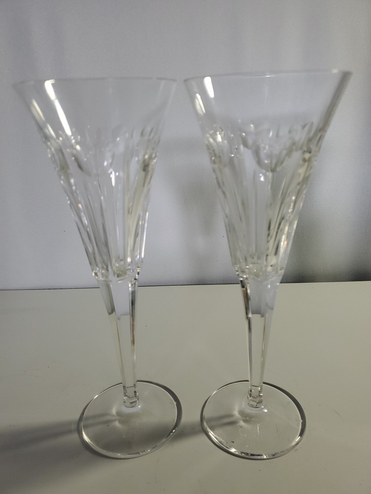 Vintage Waterford Crystal Millennium Champagne Flutes Excellent Condition