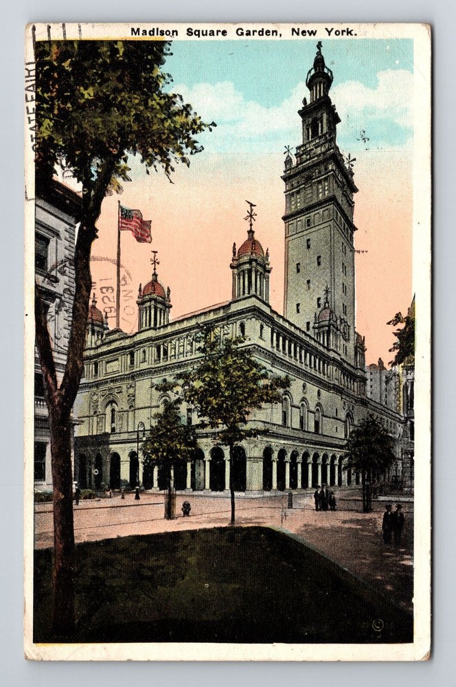 New York City NY, Madison Square Garden, c1923 Vintage Postcard