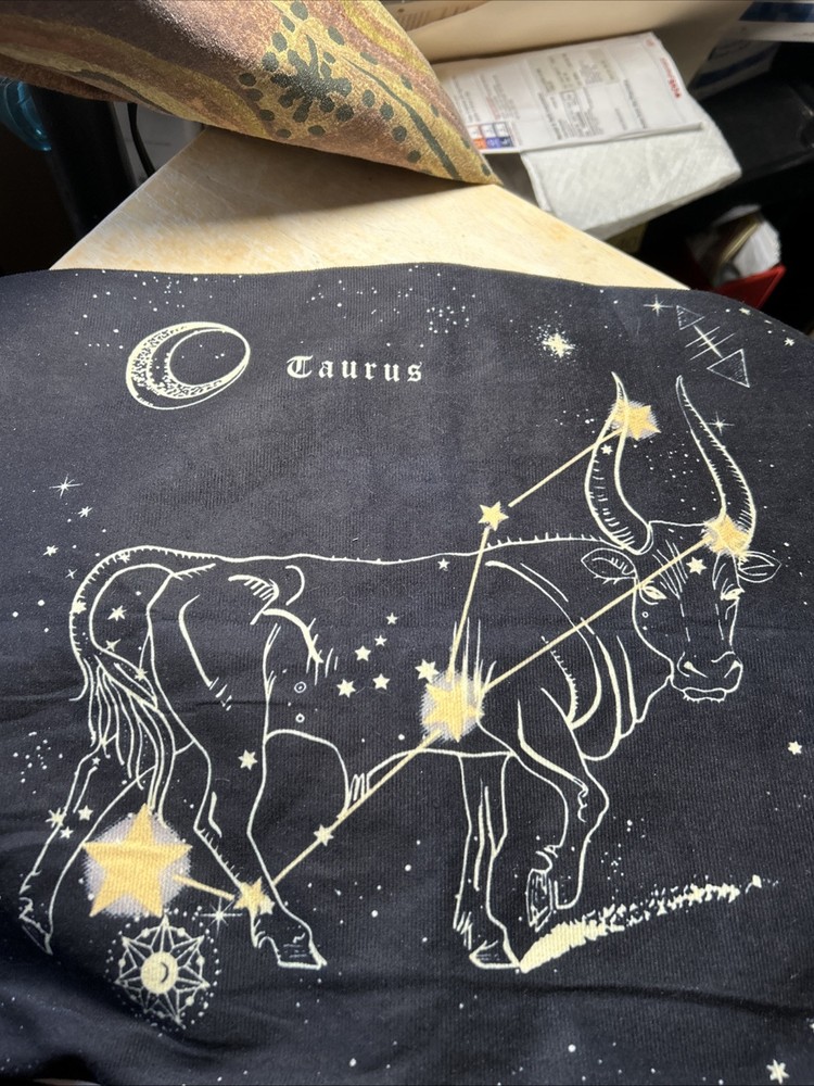 Pillow Case with Taurus The Bull Navy, White