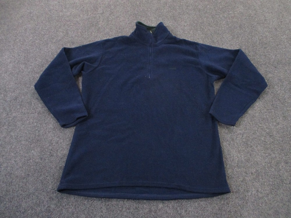 Vintage Patagonia Mens Blue Capilene Fleece Jacket Logo Hiking Outdoor Sweater