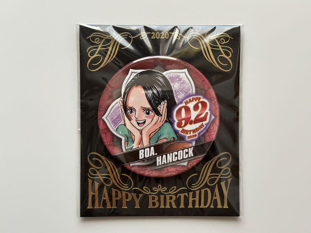 One Piece Hancock 2020 Birthday Can Badge - Rare Collectible Item
