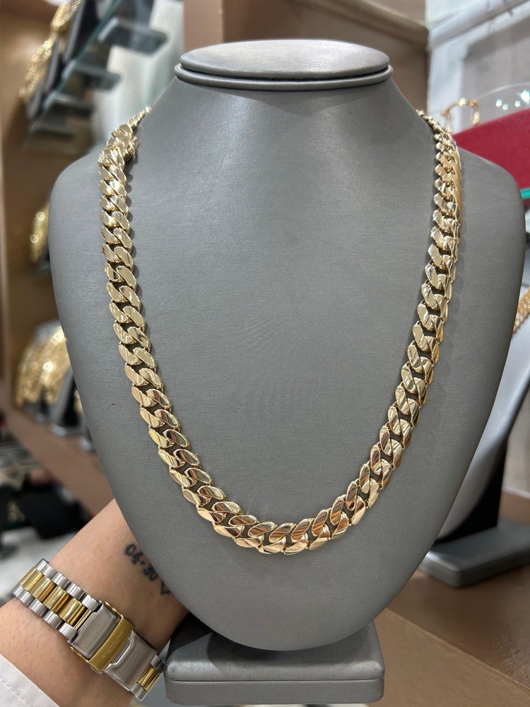 14k gold cuban link chain 22 in 11mm