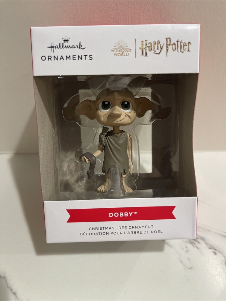 Hallmark Harry Potter Dobby the Elf with Sock Ornament Brand New  