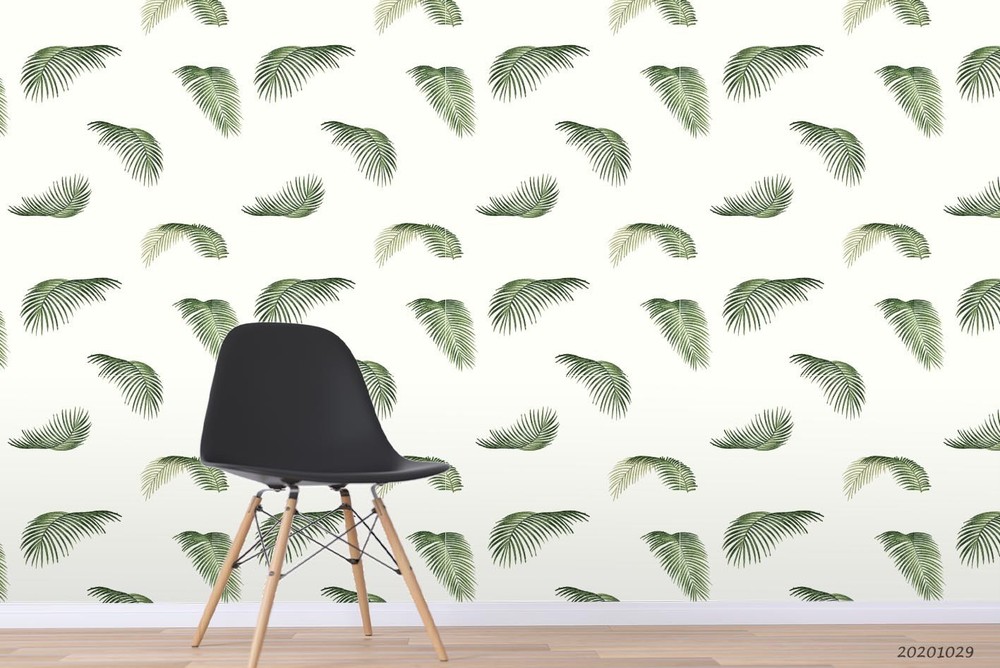 3D Tropical Plants Leaves Pattern Wall Murals Wallpaper Murals Wall Sticker 2