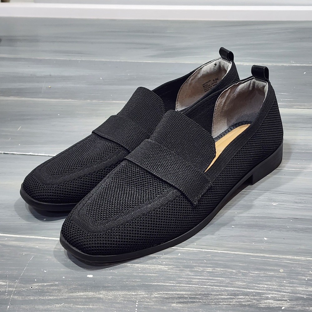 Kelly & Katie Beau Loafer Mesh Fabric Black Size 8.5 M Classic