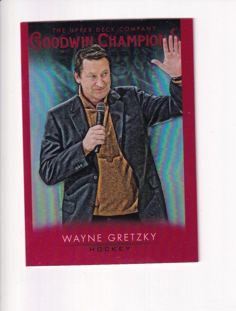 2021 Upper Deck Goodwin Platinum Red Wayne Gretzky Hockey Card