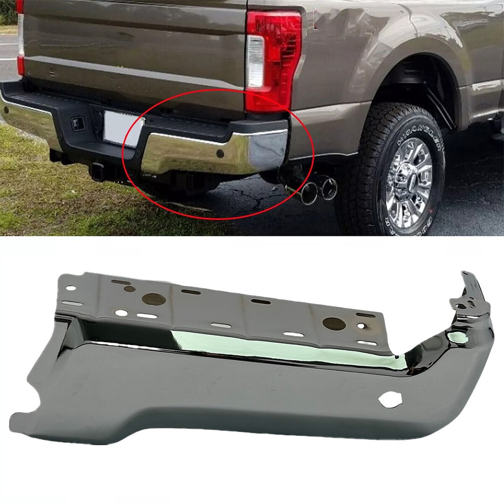 NEW Chrome Rear RH Passenger Bumper Face Bar for 2017-2022 Ford F250 F350 w/Park