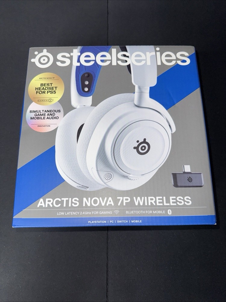 SteelSeries Arctis Nova 7P Wireless Multi-Platform Gaming Headset - White