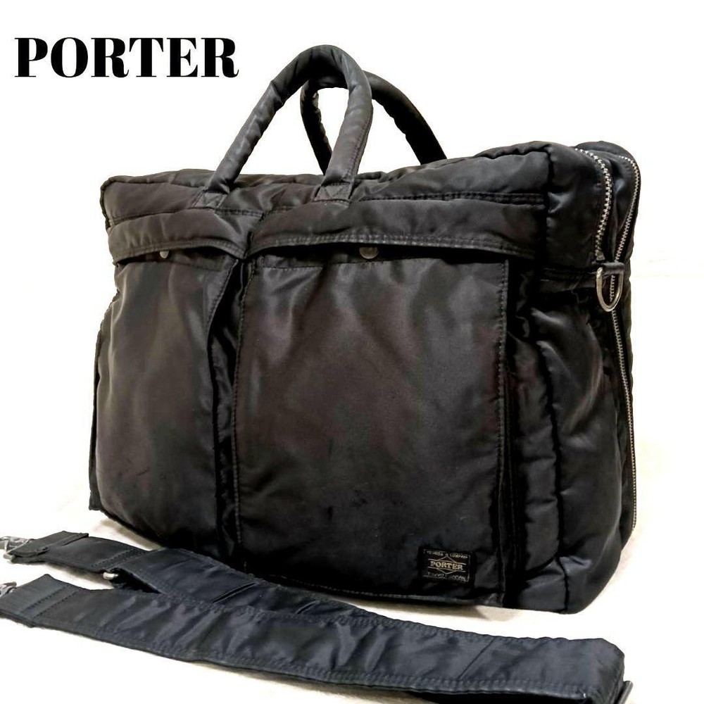 Porter Tanker 2-Way Briefcase Bag Large Capacity 33cm Travel Black