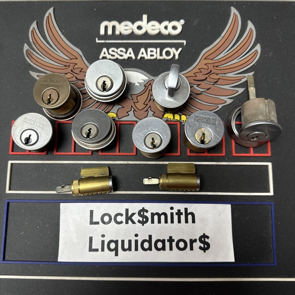 Sargent Schlage Mortise Rim Cylinder Lot SC1 Style 10B 26D Used