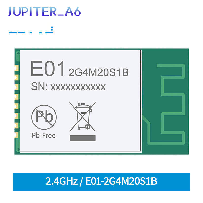 2Pcs nRF24L01 PA LNA 2.4GHz SMD Wireless IoT Transceiver Module 20dBm PCB