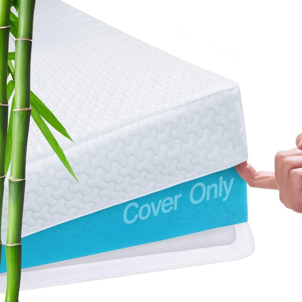Bamboo Zippered Mattress Protector Cover for Latex Beds  