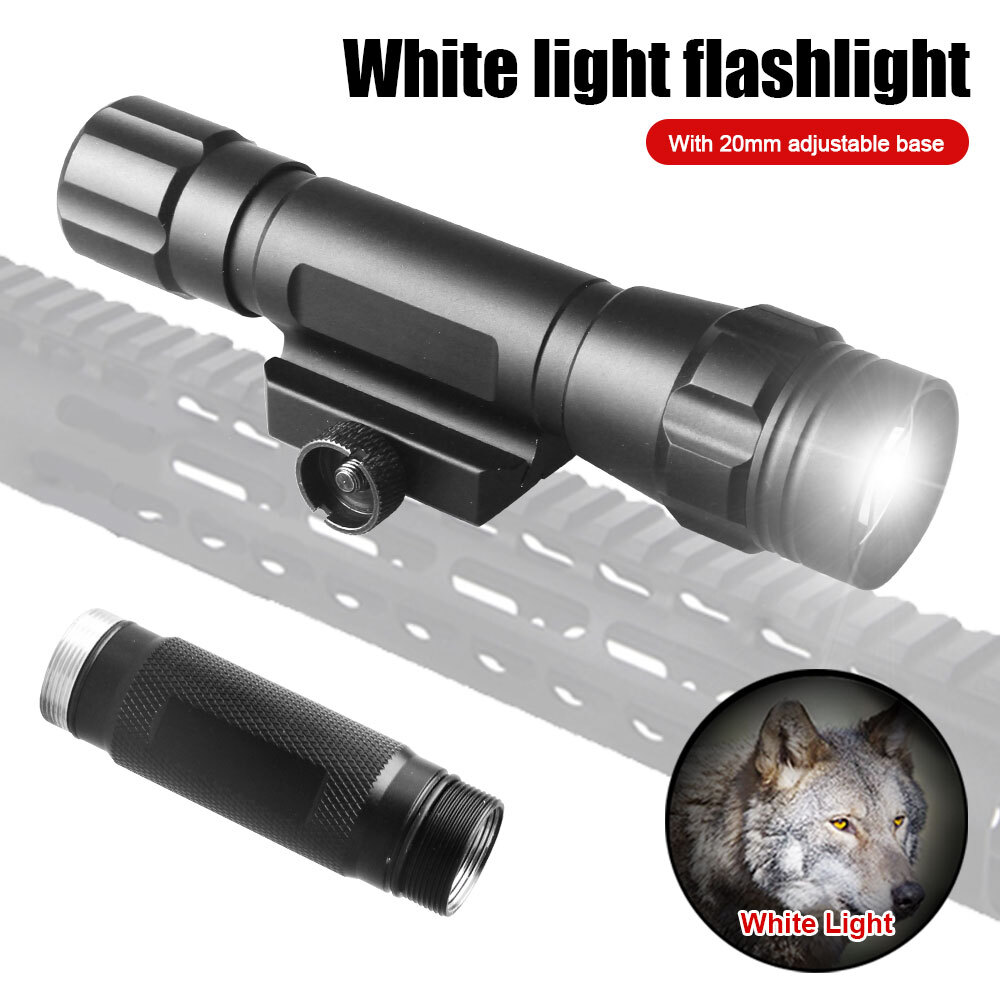 1500 Lumen RGBW LED Tactical Hunting Rifle Light 20mm Weaver Picainy Rail Mount