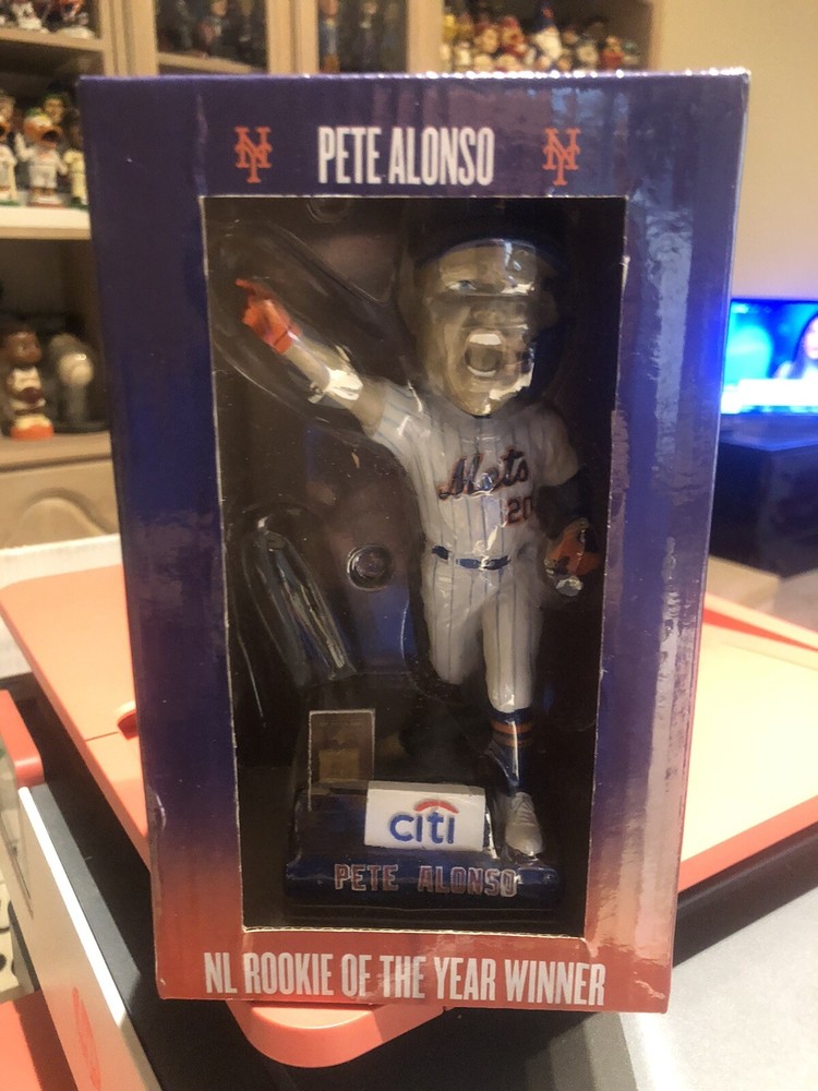 Pete Alonso Bobblehead-Citifield 2020 SGA In Original Box-ROY-New York Mets