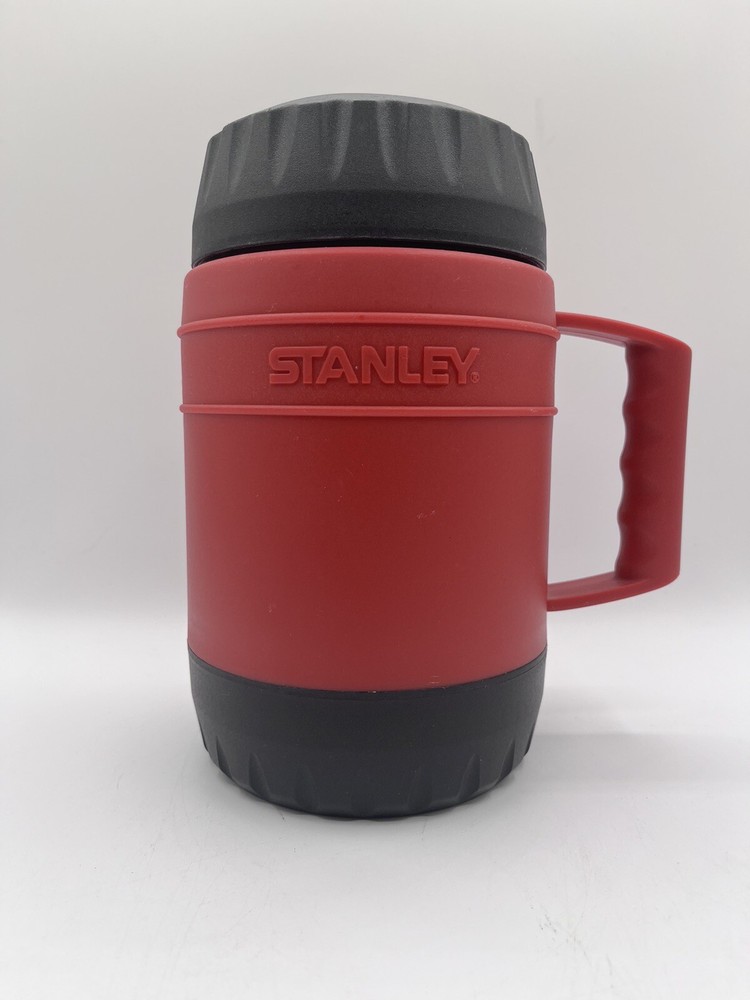 Stanley Aladdin 17 Oz Half Liter Thermos for Hot & Cold Drinks with Red Black Lid