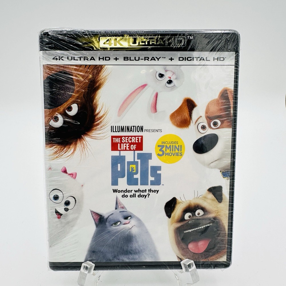 The Secret Life of Pets 4K UltraHD Blu-ray DVD 2016 Brand New Sealed