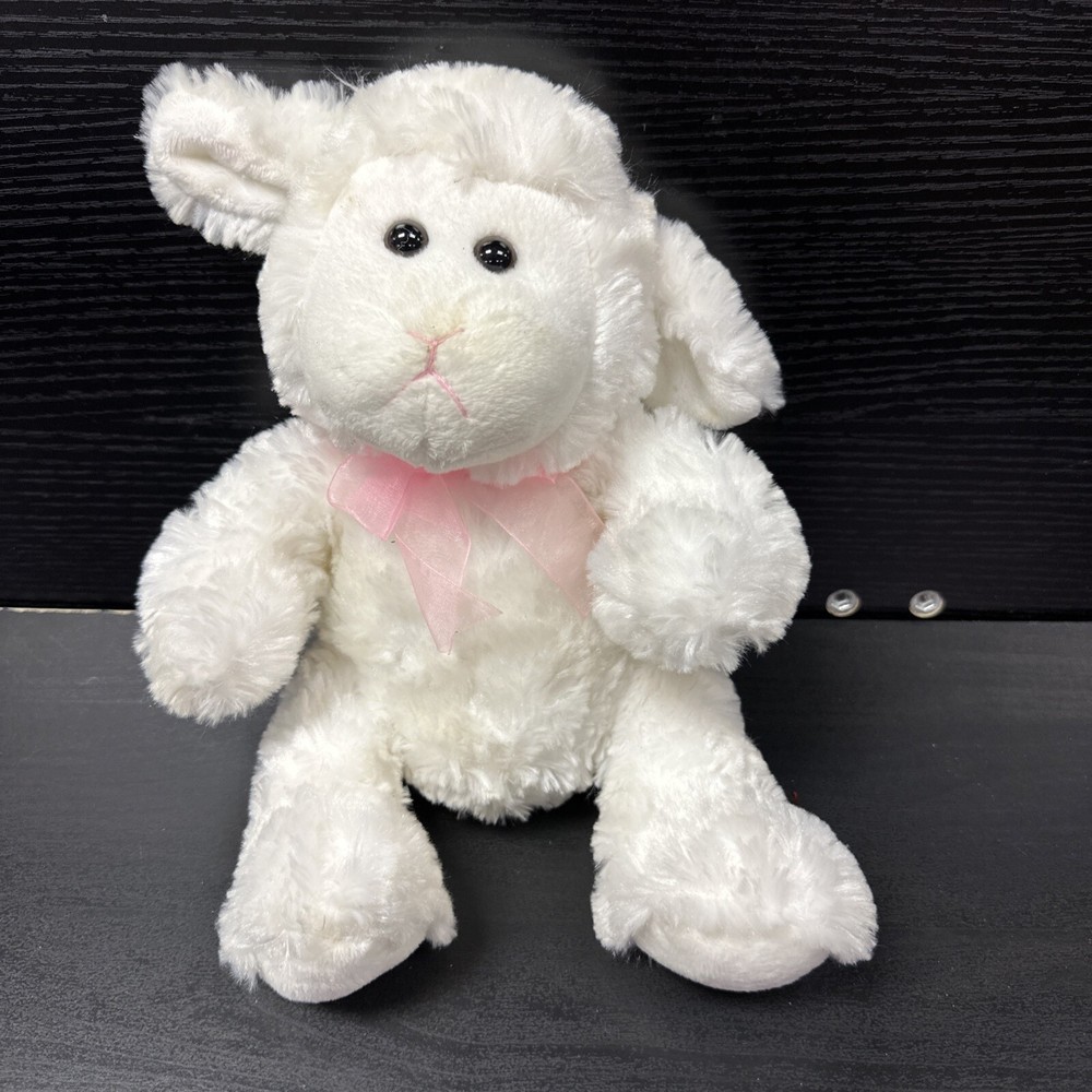 Commonwealth Cream Lamb Plush Swirl Fur Floppy 2010 Easter 11