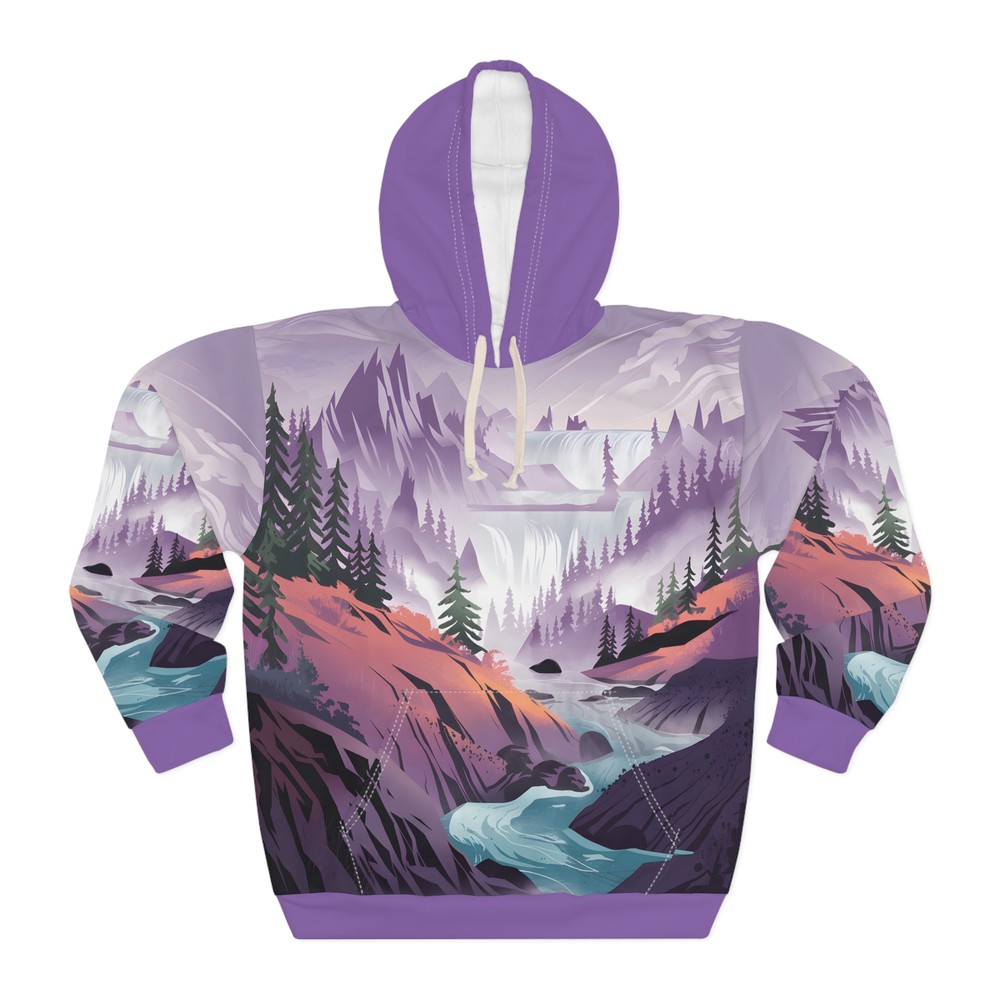 Wild Breeze Nature Art Graphic All Over Print Hoodie Travel Outdoor Apparel