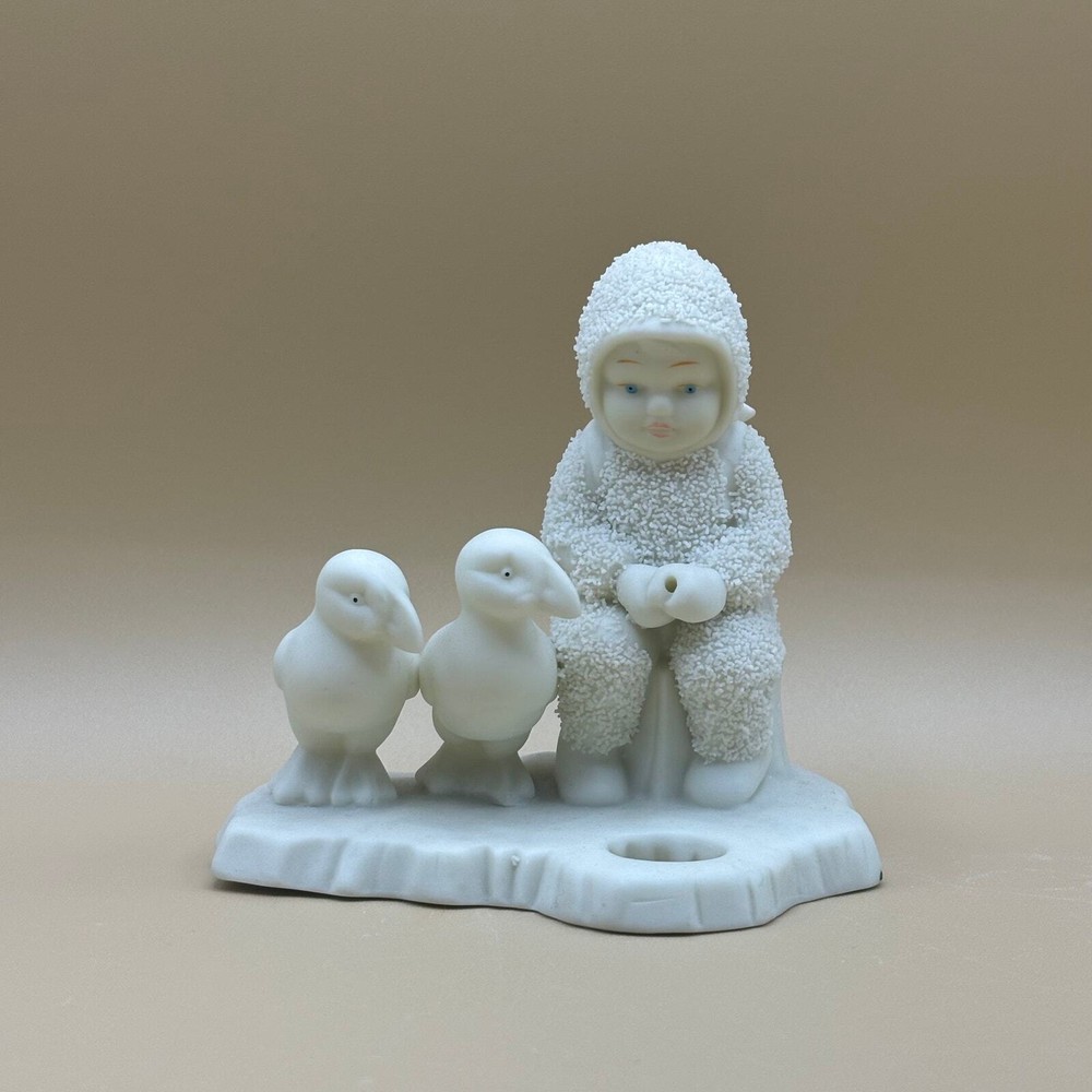 1991 Department 56 Snowbabies Fishing For Dreams Figurine 6809-8