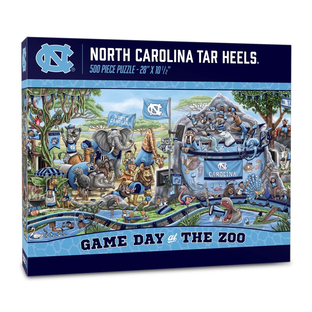 NCAA North Carolina Tar Heels Zoo-Themed 500pc Game Day Puzzle