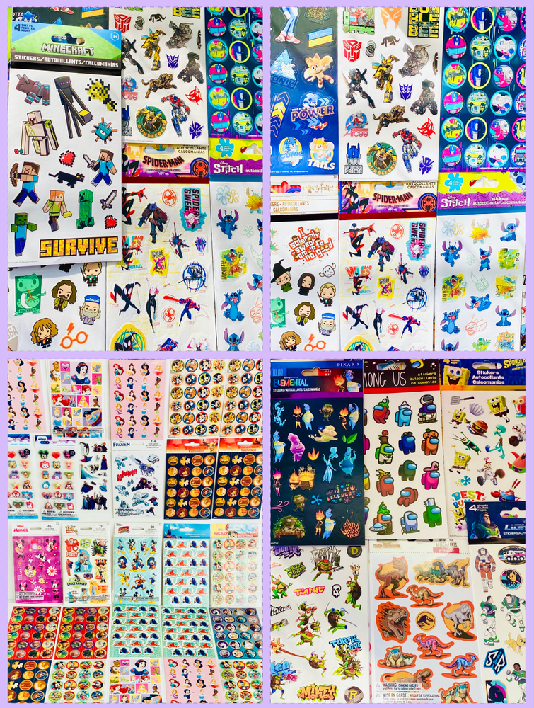 800 Kid-Friendly Stickers for Crafts, Scrapbooks, and DIY Projects by K&Co, Sandylion, Stickopotamus, and Jolee's Boutique