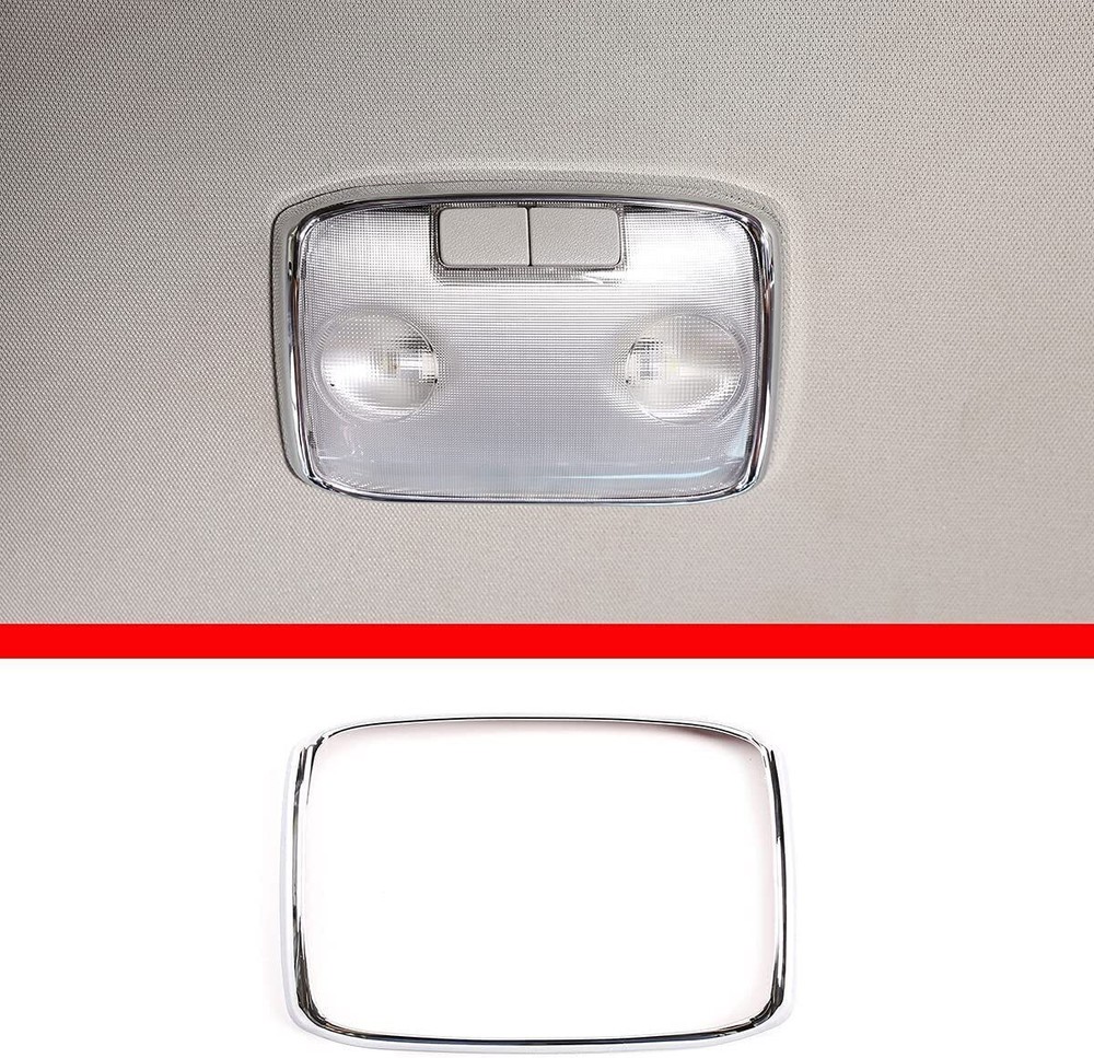 For Toyota Tundra Silver Car Roof Rear Reading Lamp Light Frame Trim 2014-2021