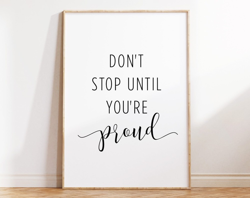 Motivational Wall Art Printable Quotes Print Inspirational Wall Art Poster Dorm