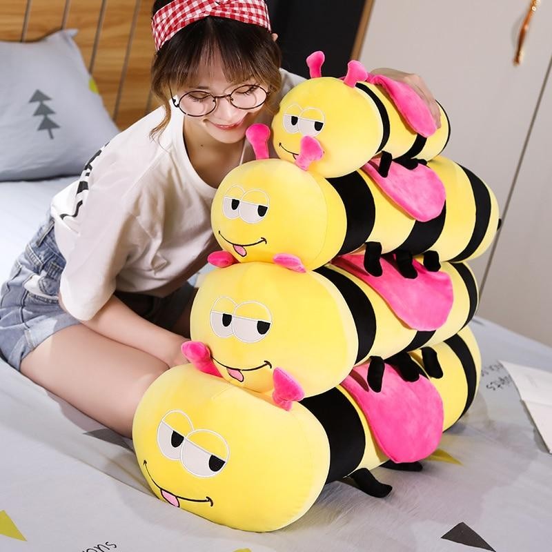 Soft Bee Plush Toy Cute Stuffed Animal