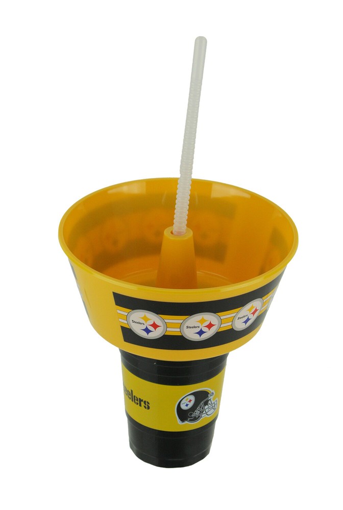 NFL Pittsburgh Steelers Plastic Grub Tub and Tumbler