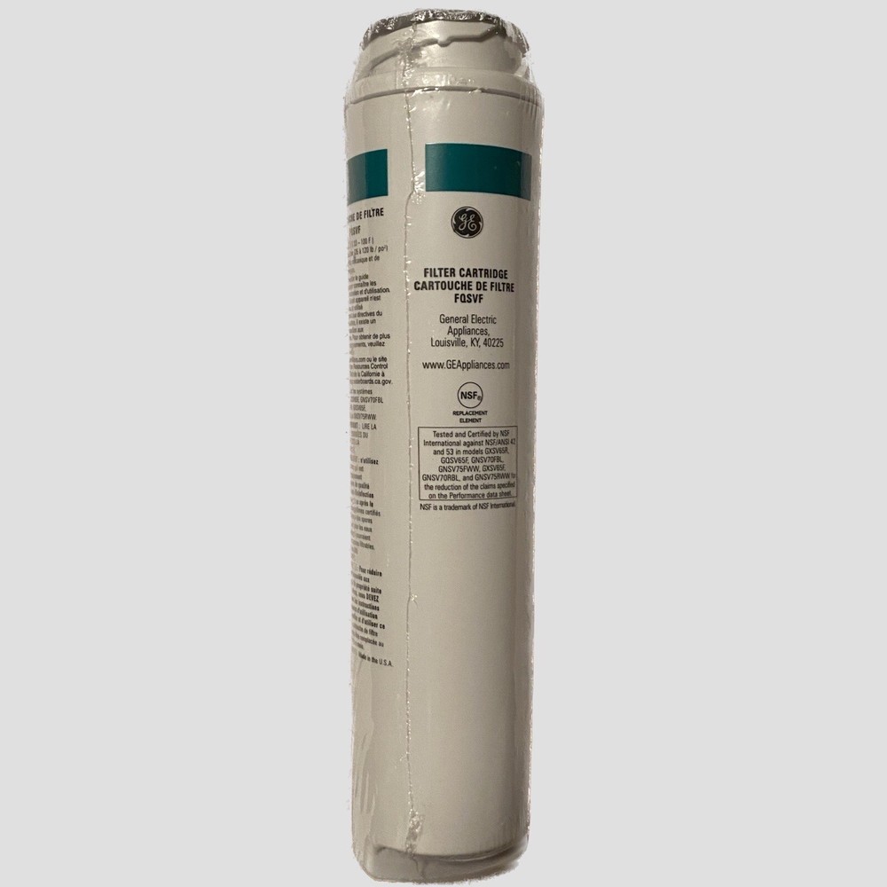 Single OEM Genuine GE FQSVF Refrigerator Ice and Water Filter Brand New Without Packaging