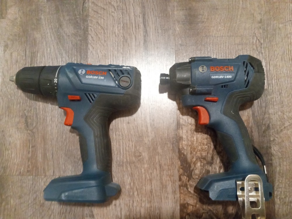 Bosch 18v Drill GSR18V-190 & Impact Driver GDR18V-1400 -TOOL ONLY